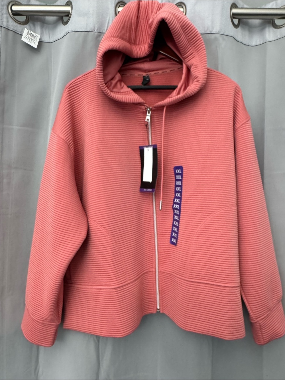 DNKY Women’s zip up Faded Rose hoodie - size 2XL NWT ($79)